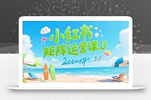 小红书矩阵运营课3.0:AI内容生产/伪原创技巧/批量产图/创业粉引流技术