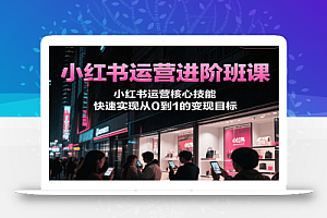 小红书运营进阶班课,小红书运营核心技能,快速实现从0到1的变现目标