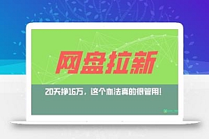 网盘拉新+私域全自动玩法,0粉起号,小白可做,当天见收益,已测单日破5000
