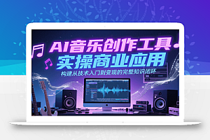 AI音乐创作工具实操商业应用,构建从技术入门到变现的完整知识闭环