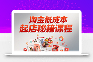 子枫老师·淘宝低成本起店系统课