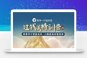 剽悍一只猫-过钱关特训营,学习营销真经 大幅度提高创富效率