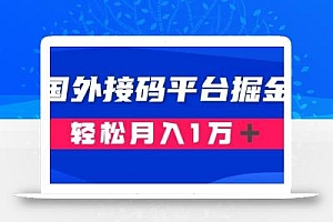 通过国外接码平台掘金:成本1.3,利润10+,轻松月入1万+【揭秘】