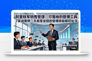 阿里铁军销售管理:可落地的管理工具+实战案例,不能拿业绩的管理都在扯淡