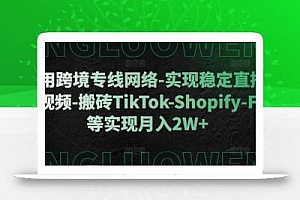 利用跨境专线网络-实现稳定直播-刷视频-搬砖TikTok-Shopify-FB等实现月入2W+【揭秘】