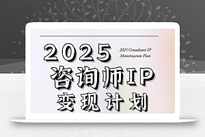 7天构建咨询师变现系统,2025咨询师IP变现计划训练营