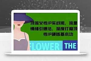 顶流女性IP实战班,流量上亿情绪引爆法,深度打磨顶流女性IP硬核基本功