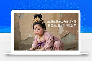 AI唐朝胖美人夫妻搞笑涨粉实操,五分钟教会你