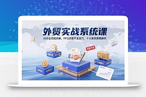 外贸实战系统课:B2B全流程拆解,RFQ深度开发技巧,十大案例策略解析