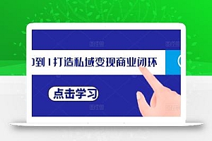 从0到1打造私域变现商业闭环,私域变现操盘手,私域IP打造