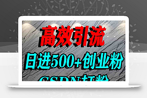 怎么打创业粉?CSDN又一个你不知道的打粉引流神秘平台,单人日引500+精准流量