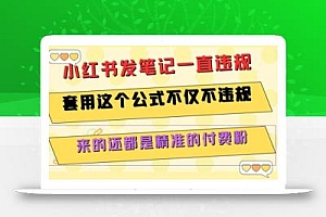 小红书发笔记一直违规,套用这个公式不仅不违规,来的还都是精准的付费粉