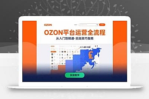 OZON平台运营全流程:快速掌握OZON从入门到精通的实战技巧
