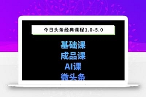 头条图文课1-5期教你头条图文写作、微头条、视频搬运变现,适合新手快速起号玩法