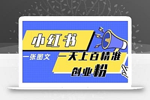小红书模版一张图片一天轻松引流上百创业粉
