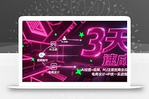 3天速成AI绘图+视频,MJ注册到商业应用,电商设计+IP统一实战指南