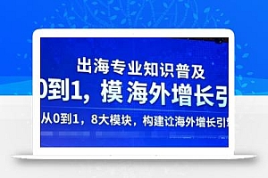 出海专业知识普及,从0到1,8大模块构建你的海外增长引擎