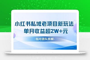 小红书私域项目新玩法,单月变现过W+