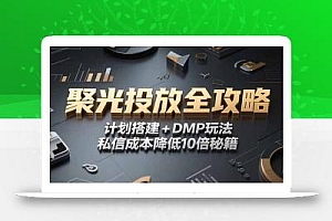2025小红书聚光投放全攻略,计划搭建+DMP玩法,私信成本降低10倍秘籍