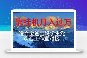 每天躺着日入几百挂机项目,适合宝爸宝妈学生党工作室对接