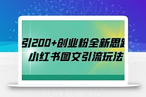 日引200+创业粉全新思路,小红书图文引流玩法【揭秘】