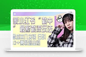 最新小红书截流玩法 独家截中截 单号成本几块钱 日引500+CY粉JZ粉