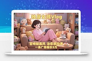 单个账号涨粉71W!用AI制作独居女孩Vlog,宫崎骏画风,治愈感拉满,一条广告报价3W