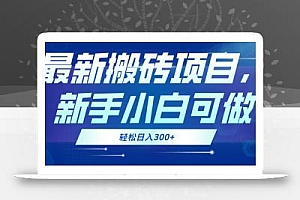 最新0门槛搬砖项目,新手小白可做,轻松日入300+