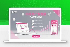 小红书广告投放从0到1的实战课,学完即可开始投放,拒绝无效广告消耗