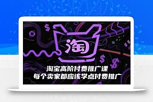 淘宝高阶付费推广课,每个卖家都应该学点付费推广