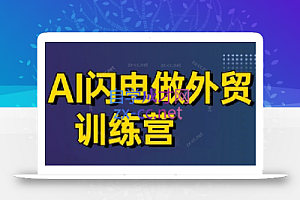 大卫·AI闪电做外贸训练营(更新5月)
