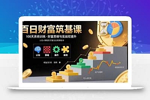 百日财富筑基课:认知+策略+实操+案例拆解  实现从创富到守富全周期能力