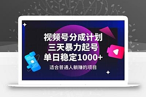 视频号0-1实战玩法线上课,深度剖析自然流和付费玩法,统性讲解视频号全部逻辑