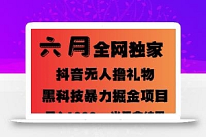 25年6月抖音无人直播最新暴力撸音浪掘金,小白可做,可批量矩阵放大,长期稳定日入1k+【揭秘】