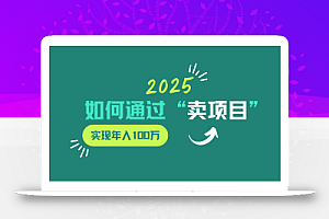 2025年如何通过“卖项目”实现年入100w