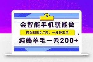 2025年零撸手机项目,二十秒一单,纯薅羊毛,一天200+做就有【揭秘】