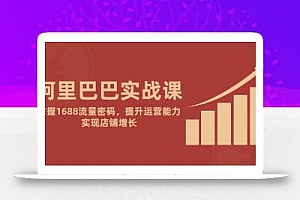 阿里巴巴实战课:掌握1688流量密码,提升运营能力,实现店铺增长