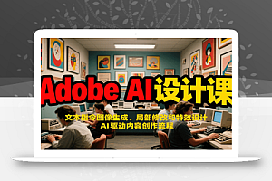 Adobe AI设计课:文本指令图像生成、局部修改和特效设计,AI驱动内容创作流程