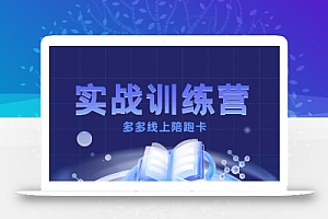 多多实战训练营,从0到1打造一个真正賺钱的店铺