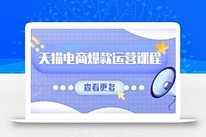 天猫电商爆款运营课程,爆款卖点提炼与流量实操,多套模型全面学习