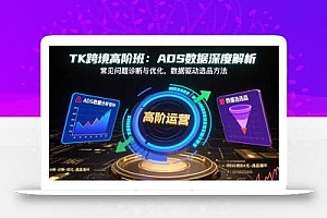 TK跨境高阶班:ADS数据深度解析,常见问题诊断与优化,数据驱动选品方法