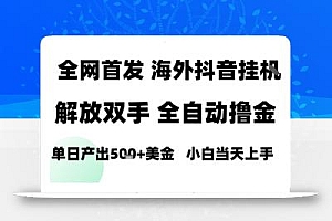 海外抖音无人直播,单日产出1.5k+,长期稳定,新手可玩,无脑操作【揭秘】