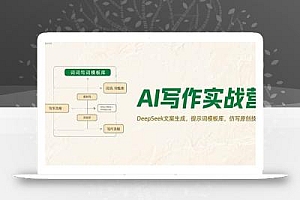 AI写作实战营,DeepSeek文案生成,提示词模板库,仿写原创技巧