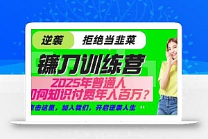 镰刀训练营超级IP合伙人,25年普通人如何通过“知识付费”实现逆袭