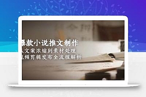 爆款小说推文制作,从文案浓缩到素材处理,视频剪辑发布全流程解析