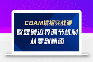 欧盟CBAM填报实战从零到精通