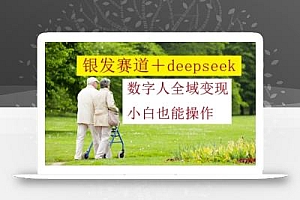 银发赛道+deepseek数字人全域变现,小白也能操作
