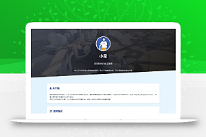 软件开发个人页面-采用响应式html源码