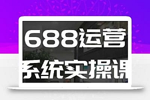 1688高阶运营系统实操课,快速掌握1688店铺运营的核心玩法