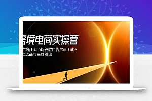 跨境电商实操营:独立站/TikTok/谷歌广告/YouTube,精准选品与高效引流